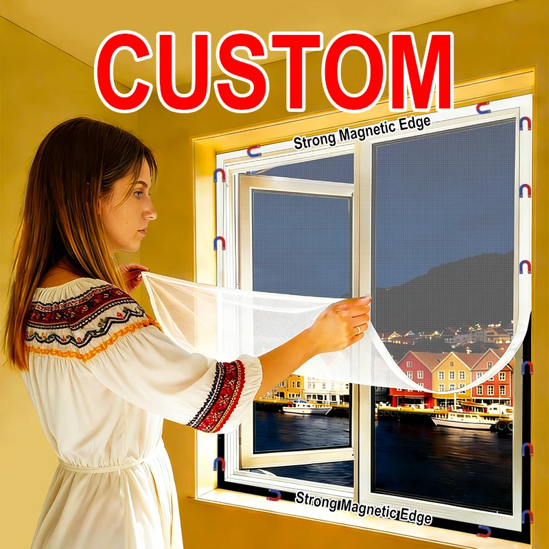 black-white-grey-strong-magnetic-window-mosquito-net-screen-mesh-custom-size-tulle-invisible-fiberglass-anti-insect-fly-flies