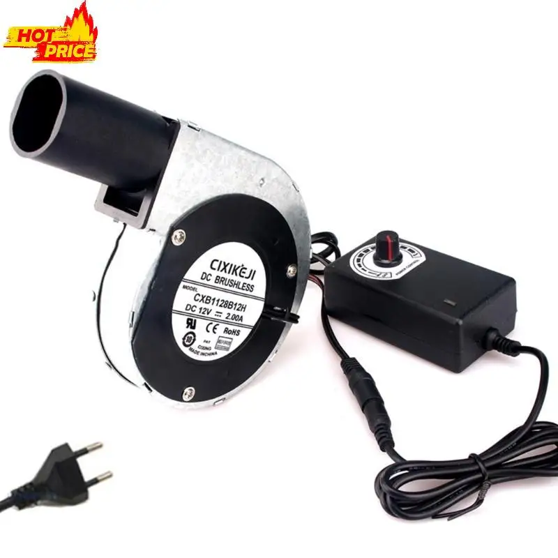 Czarny, bezszczotkowy wentylator chłodzący na prąd stały, piekarnik, grill, bezszczotkowy wentylator, dmuchawa