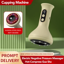 Electric Hot Stone Massager Warm Moxibustion Guasha Tool Wireless Hot Compress Body Scraping Physiotherapy Back Face Massage