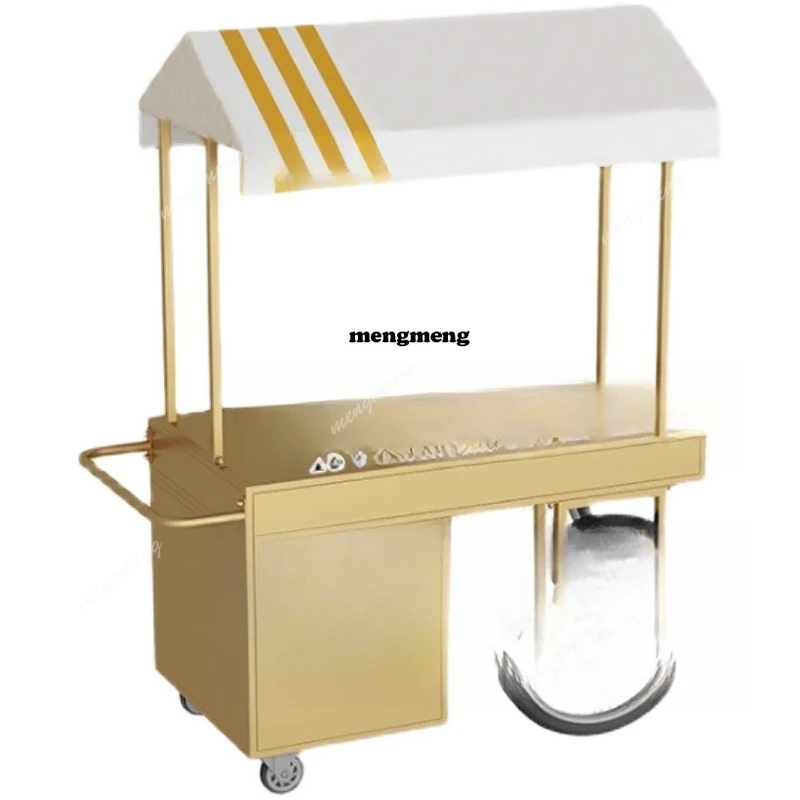 European wrought iron float shopping mall outdoor promotional car stall car market mobile truck trolley