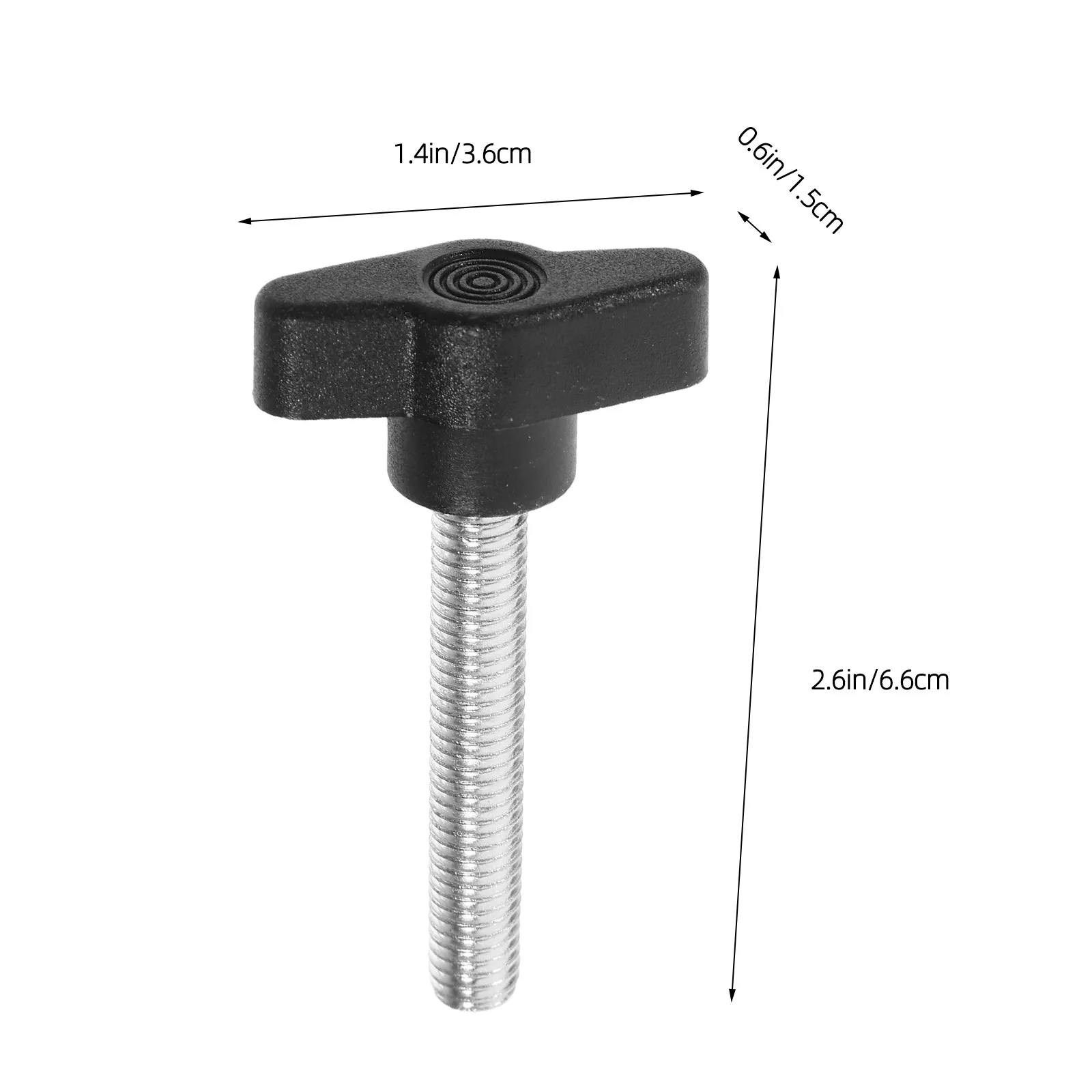 5Pcs Thumb Screws Plastic Wing Knob Small M8x50 Hand Tighten Screws Machinery Fasteners for Furniture Appliance Repair