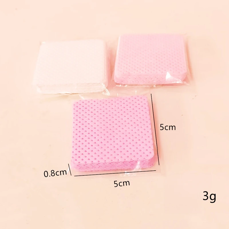 100/200/300Pcs No Lint Cotton Pads Manicure Nail Polish Remover Easy Removal Nail Cleaning Wipes Manicure Fake Nail Accessories