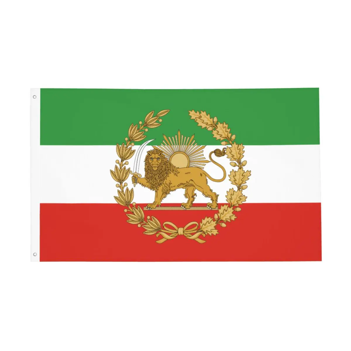 Persian Boteh Buta Paisley Traditional Flag Banner  Lion and Sun Persia Emblem Decoration Double Sided 2x3 3x5 4x6 FT Flags