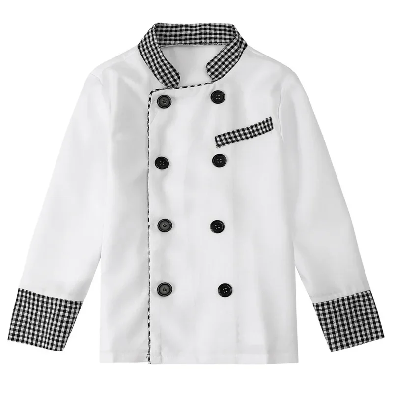 Bambini Ragazzi Ragazze Cucinare Vestiti da forno Bambini Halloween Costume da cuoco Set Uniforme da cuoco Festa di carnevale Fantasia Dr M13