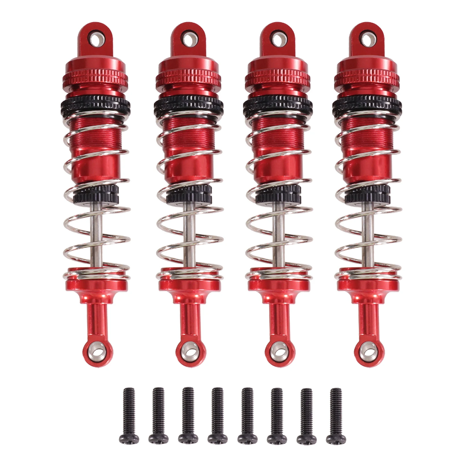 For WLtoys 144001 144002 144010 124019 124017 RC Car Metal Upgrade parts oil type shock Adjustable Absorber