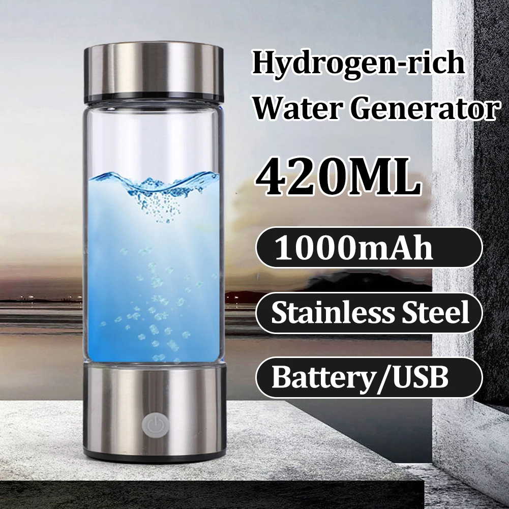 

Hydrogen-Rich Water Cup Electric Hydrogen Rich Water Generator Bottle Titanium Quality Filter Portable Antioxidant Hydrogen Wate