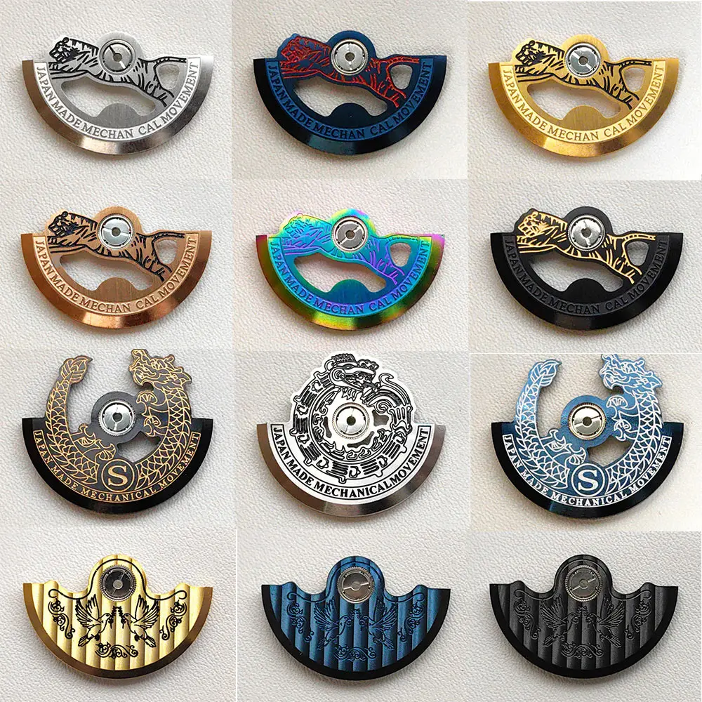 DIY Refit NH35 Movement Rotor Automatic Hammer Fit for NH36 NH38 NH39 NH35 Movement Pendulum Oscillating Weight Hammer Rotor
