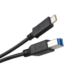 USB 3.0 2.0 Type-C to Type B Data Cable Compatible with HP Canon Brother Epson Dell Samsung Printer Scanner Laptop Office Work