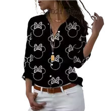 Disney Mickey Mouse TWomen's Blouses Shirt