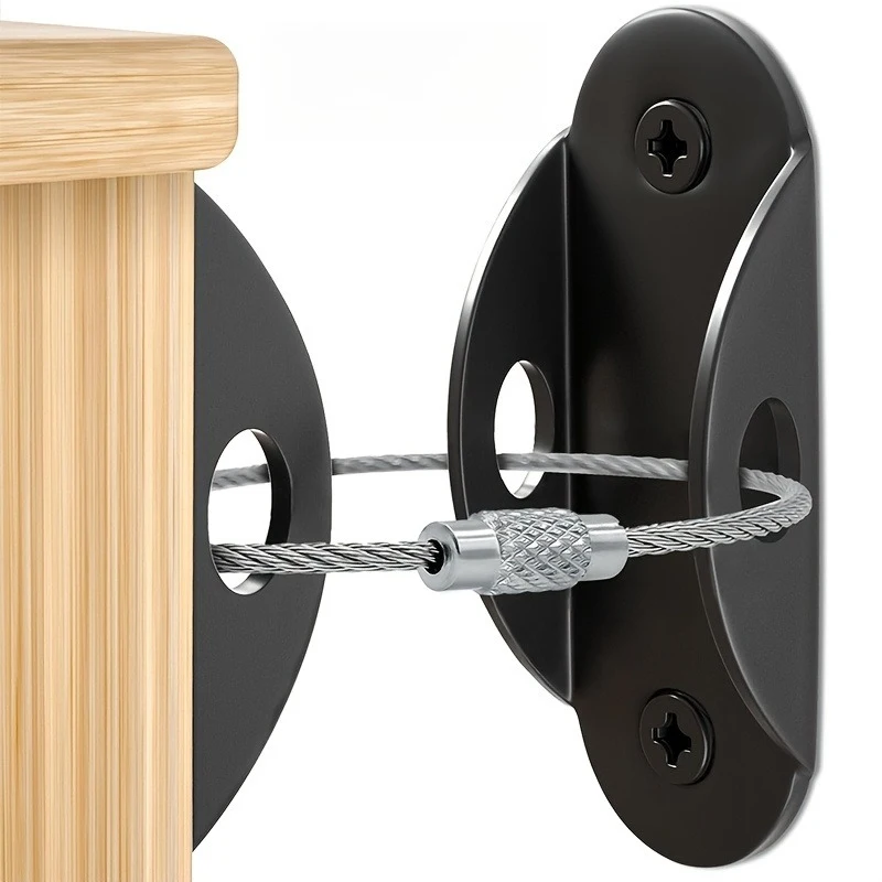 Furniture Wall Anchors with Anti-Tip Straps, Holds 400lbs, Safety Straps Designed to Resist Earthquakes and Protect Pets
