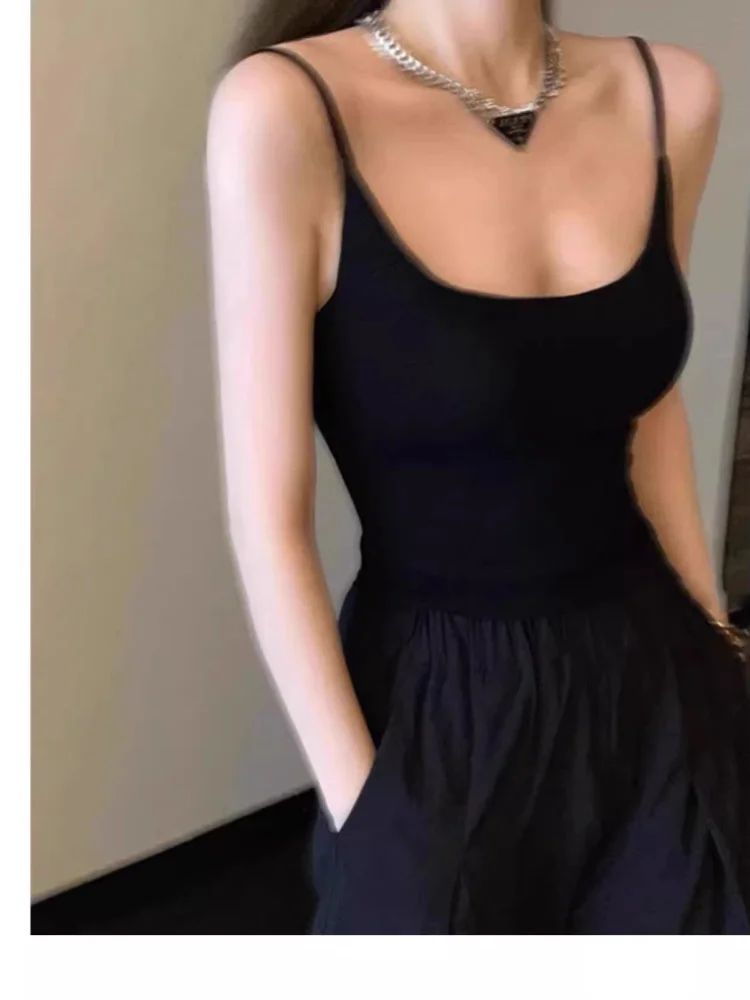 

Сексуальный женский топ-бра со встроенными чашечками, нейлоновый, облегающий, однотонный, для ношения как нижнее белье или верхняя одежда