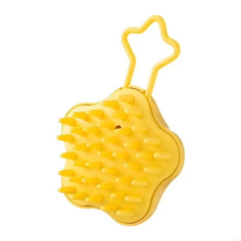 U0DE Hair Washing Comb Scalp Massage Brush Shampoo Brush Wet and Dry Body Scrubber