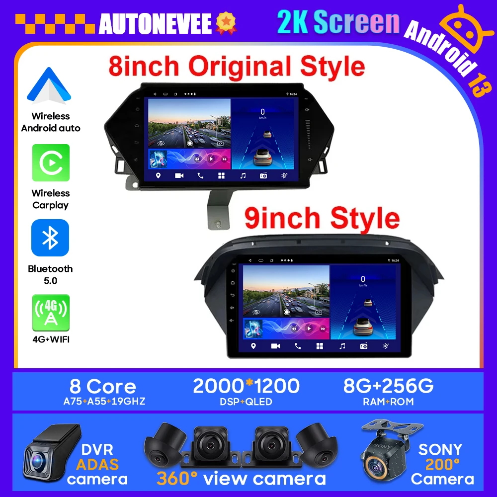 

Android 13 Car For Honda Acura MDX 2006 - 2013 Stereo Unit Multimedia Radio Player GPS 2K BT 4G Carplay Android Auto No 2din DVD