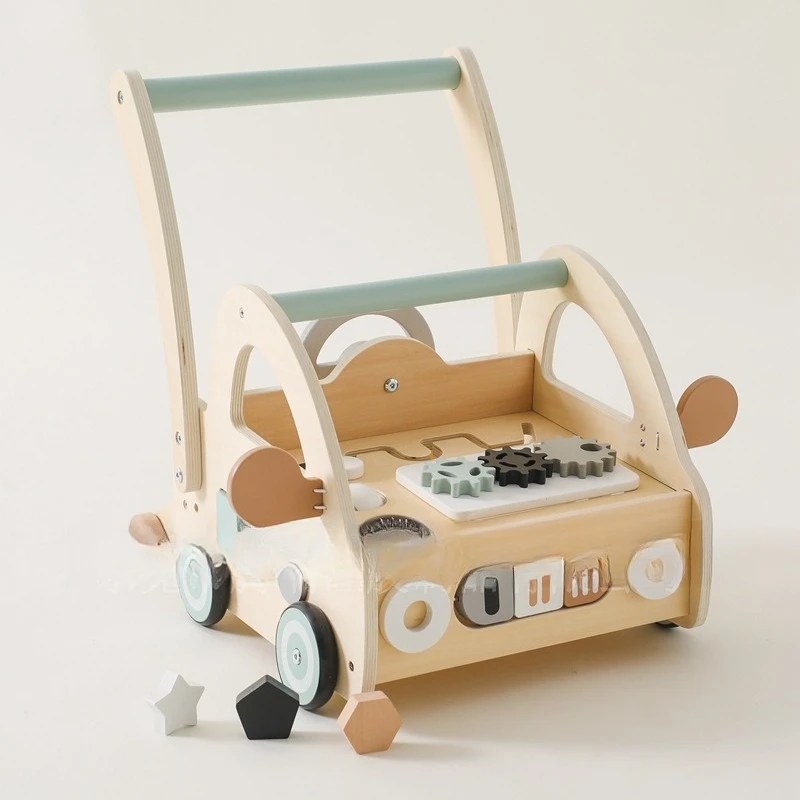 

Children's multifunctional toddler anti-rollover puzzle shape matching toy baby learn to walk