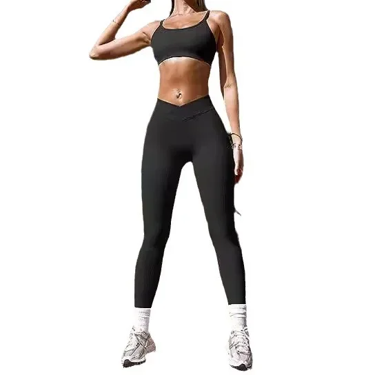 أمازون أوروبا 2023 عالية الخصر عبر الجسم اليوغا طماق بناطيل كاجوال الرياضة ممارسة قاعدة طماق صالة السراويل ملابس لياقة بدنية