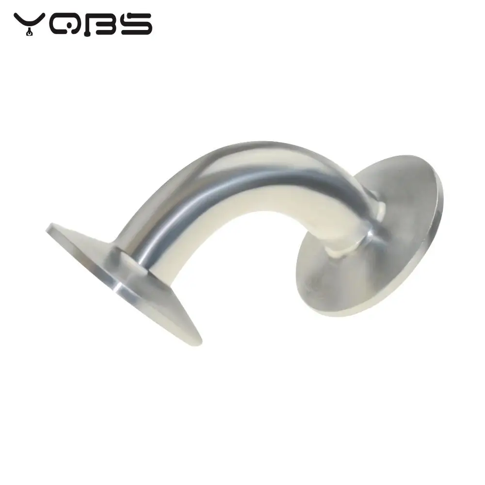 YQBS-conector de abrazadera triple para sistema sanitario, accesorio de tubería de acero inoxidable 3/4, codo de 90 grados, 102 \