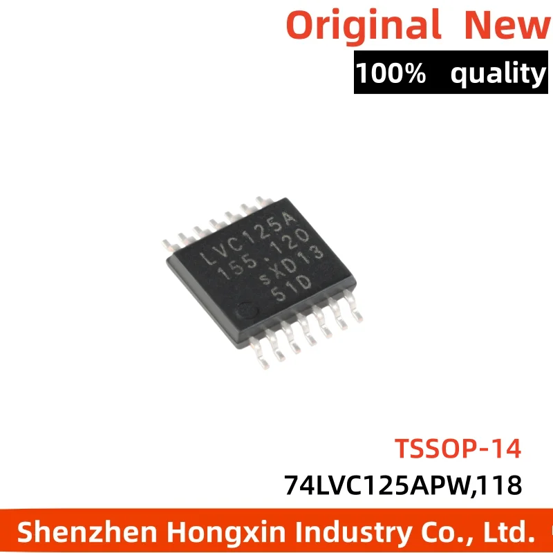 

10 pieces Patch 74LVC125APW TSSOP-14 quad buffer chip with tri state output