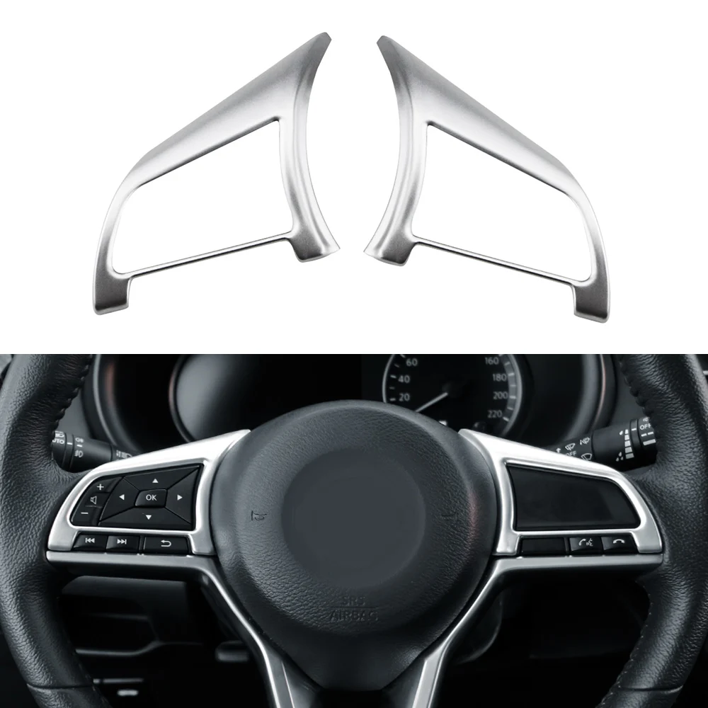 Cubierta Decorativa para Volante de Coche para Nissan X-trail T32 Rogue Note Qashqai J11 Versa Juke Micra Kicks Leaf Sentra