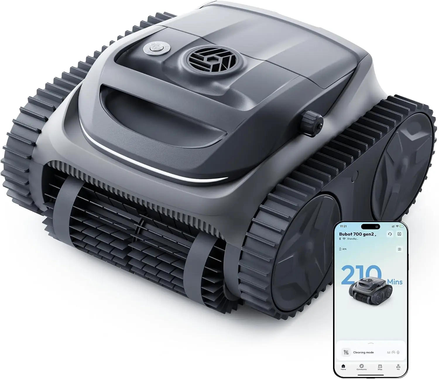 (2026 New) Bubot 700 Gen2 Pool Vacuum for Inground Pools, Cordless Robotic Pool Cleaner with 210 Min Runtime, Strong Suction
