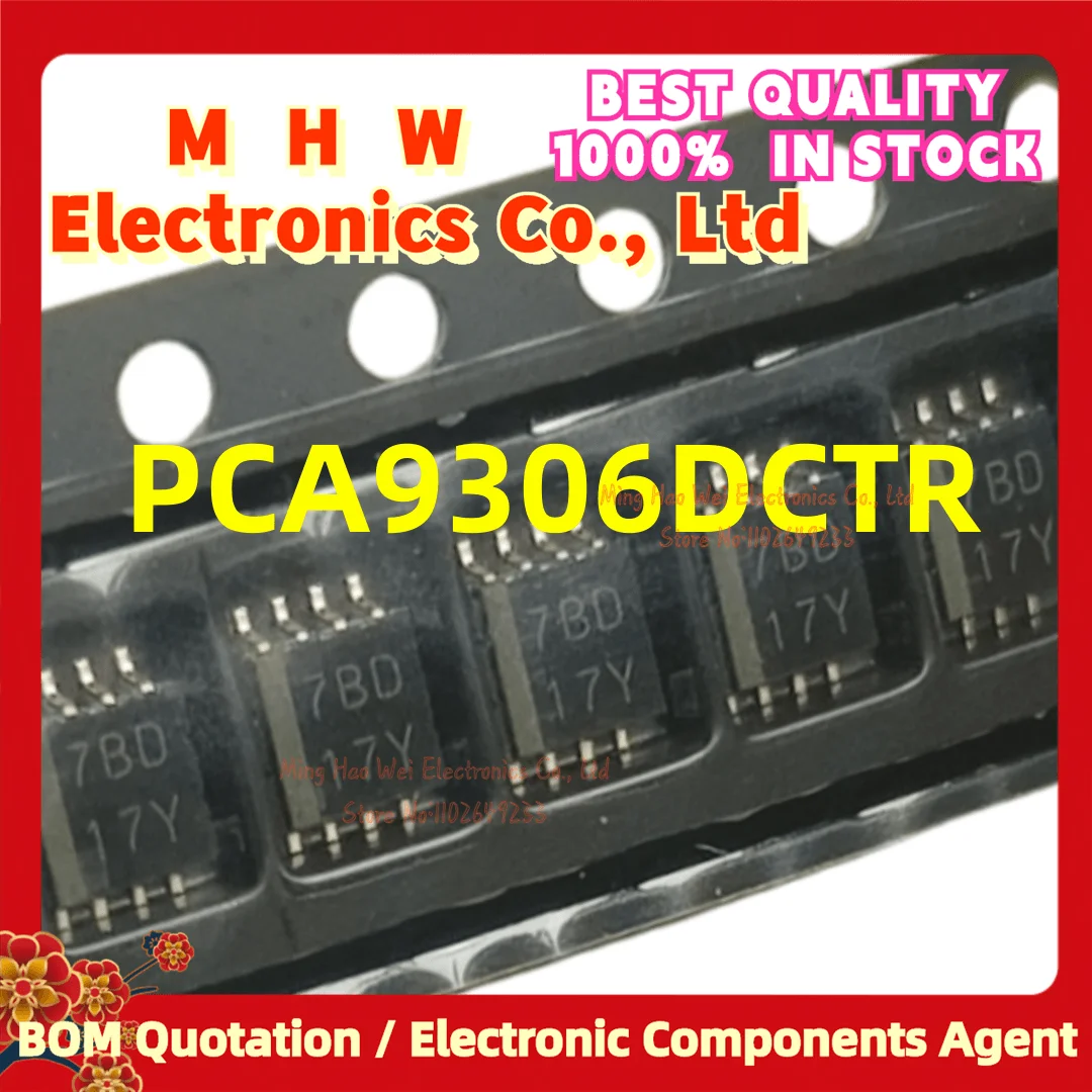 10PCS/LOT. PCA9306DCTR (TI SSOP-8.Marking:7BD) New Quality Chip Origianl.In stock. PCA9306DCT PCA9306D PCA9306