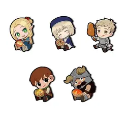 Delicious in Dungeon Cute Acrylic Brooches Accessories  Anime Kawaii Delicious Dungeon Pins Backpack Badge For Fans Gifts