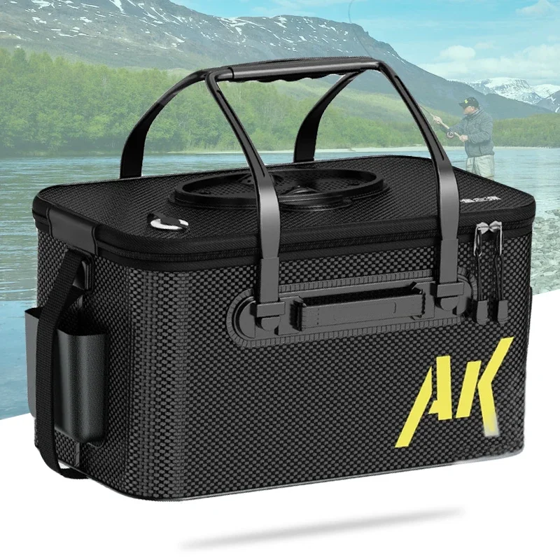 

Складное ведро для живой рыбы 40/45/50 см, портативные рыболовные сумки, многофункциональный резервуар для воды для кемпинга, рыболовные снасти, утолщенная коробка для рыбалки