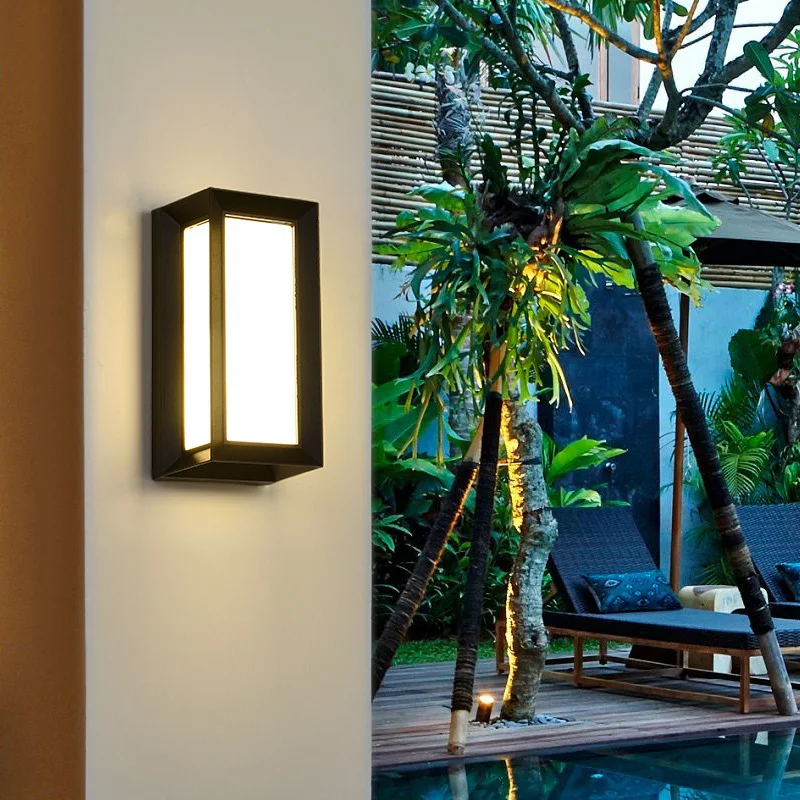 

Наружный настенный светильник из алюминия, водонепроницаемый, для крыльца, сада, прихожей, настенный светильник для внутреннего освещения гостиной, декоративный светильник