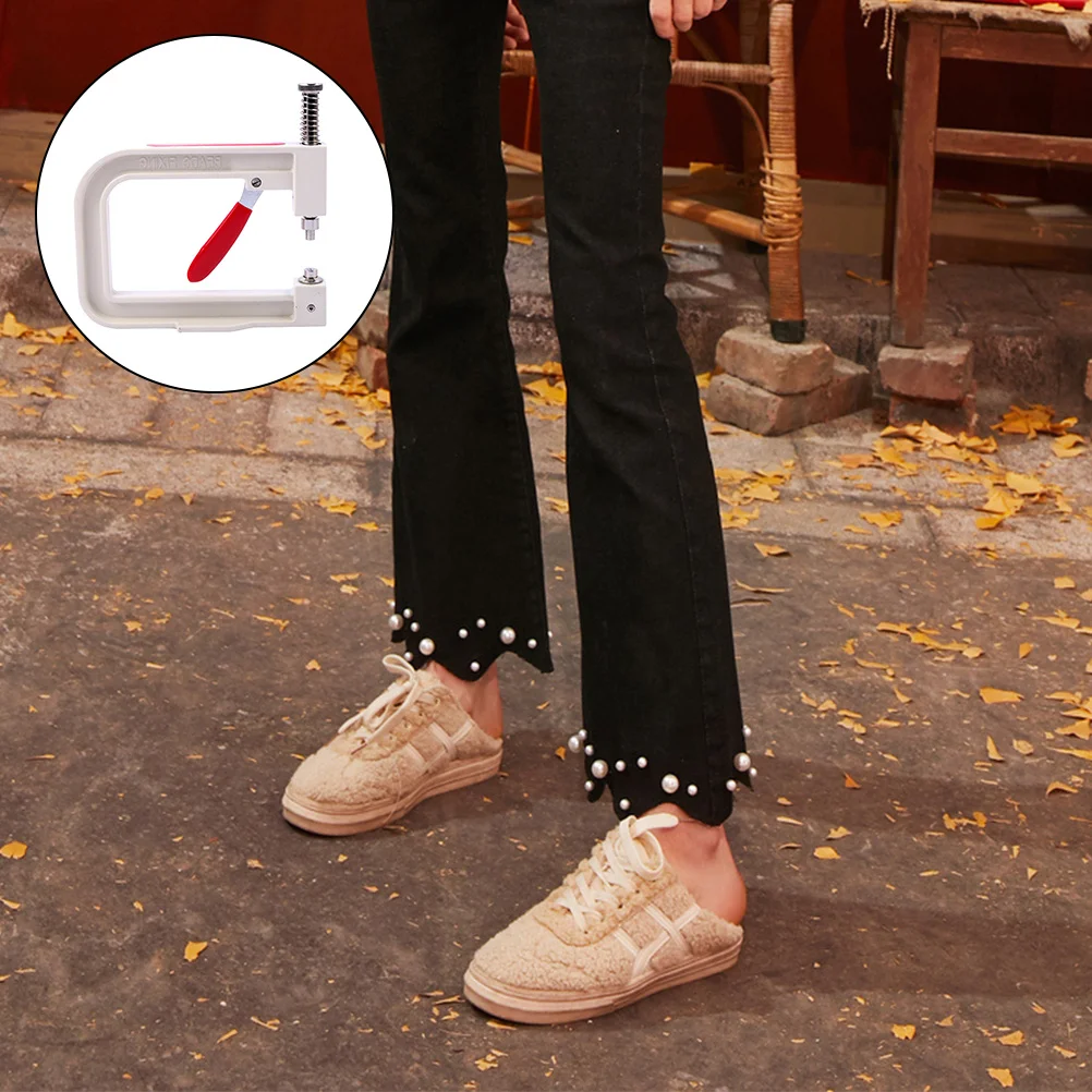 

1Set Portable Manual Beading Machine Durable Metal Plastic Pearls Hand Press for Nonporous Pearls Fixing Kit Accessories DIY