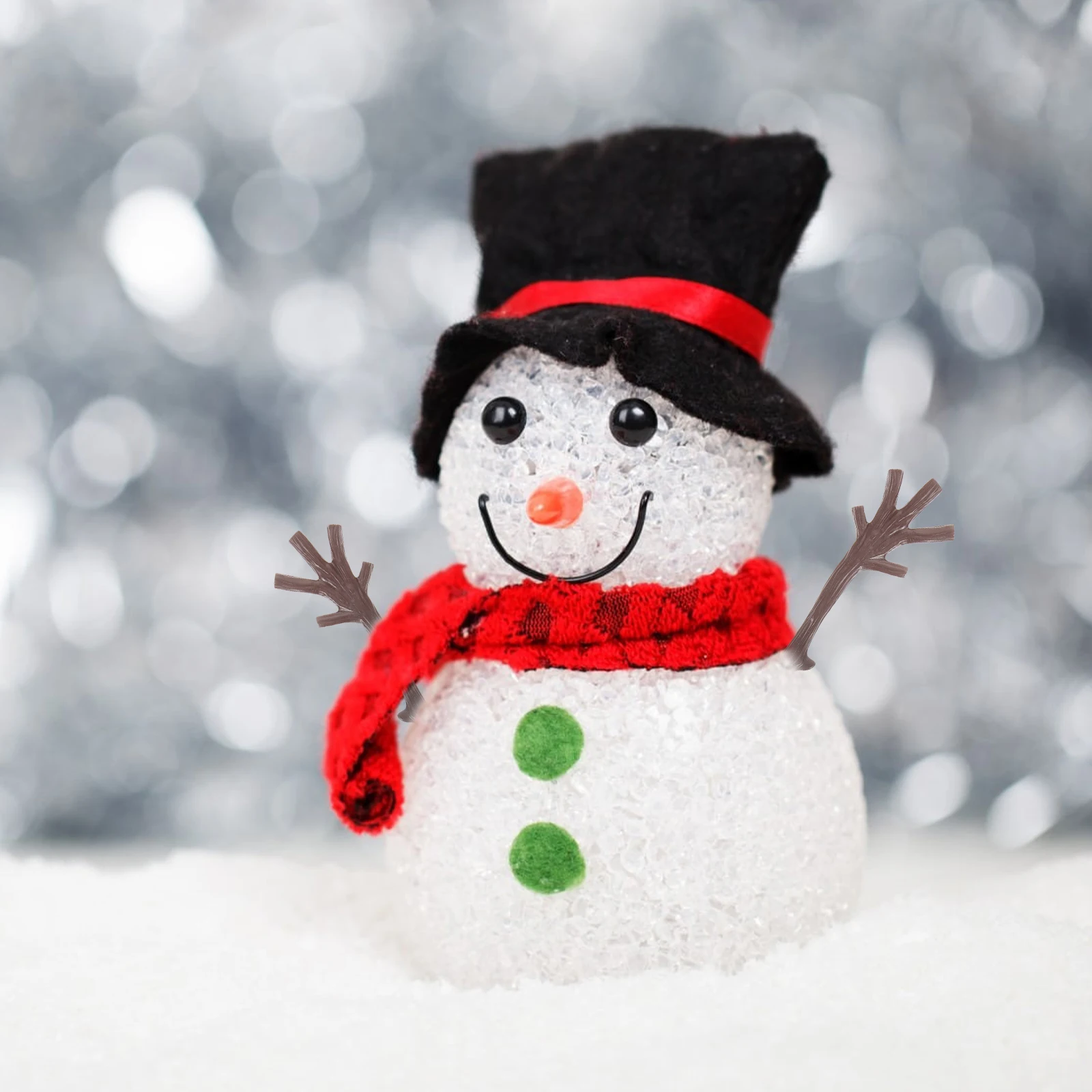 

Christmas Snowman Decoration 100pcs Plastic Branch Antlers DIY Winter Hand Craft Tree Ornament Artificial Dry Twig Holiday Decor