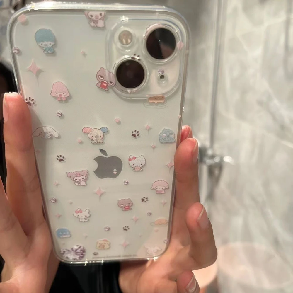 Ins New Hello Kitty Cute Phone Case for Oppo A3x A3 A60 A79 A98 A78 A58 A38 A18 A57 A76 A17 A74 A94 A36 A55 A15 Soft TPU Cover