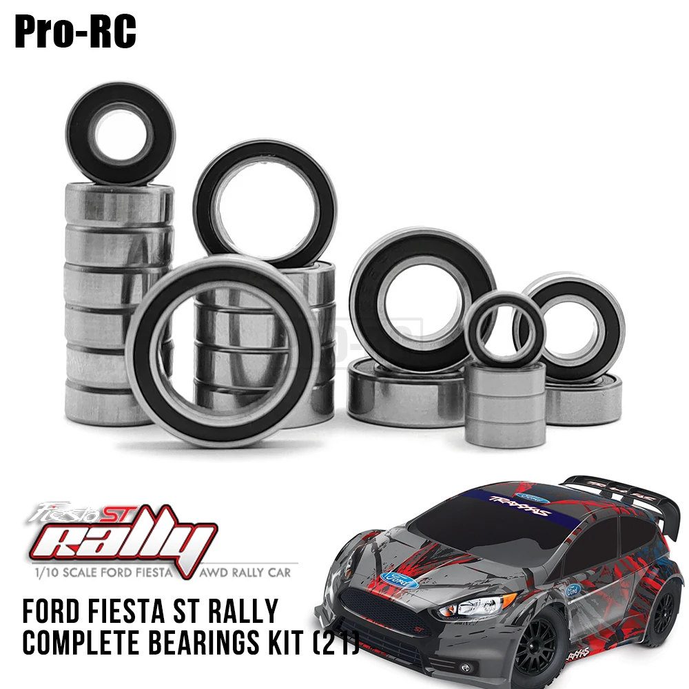 For Traxxas 1/10 Ford Fiesta ST AWD Rally Car Complete Bearings Kit Upgrade Parts 21Pcs