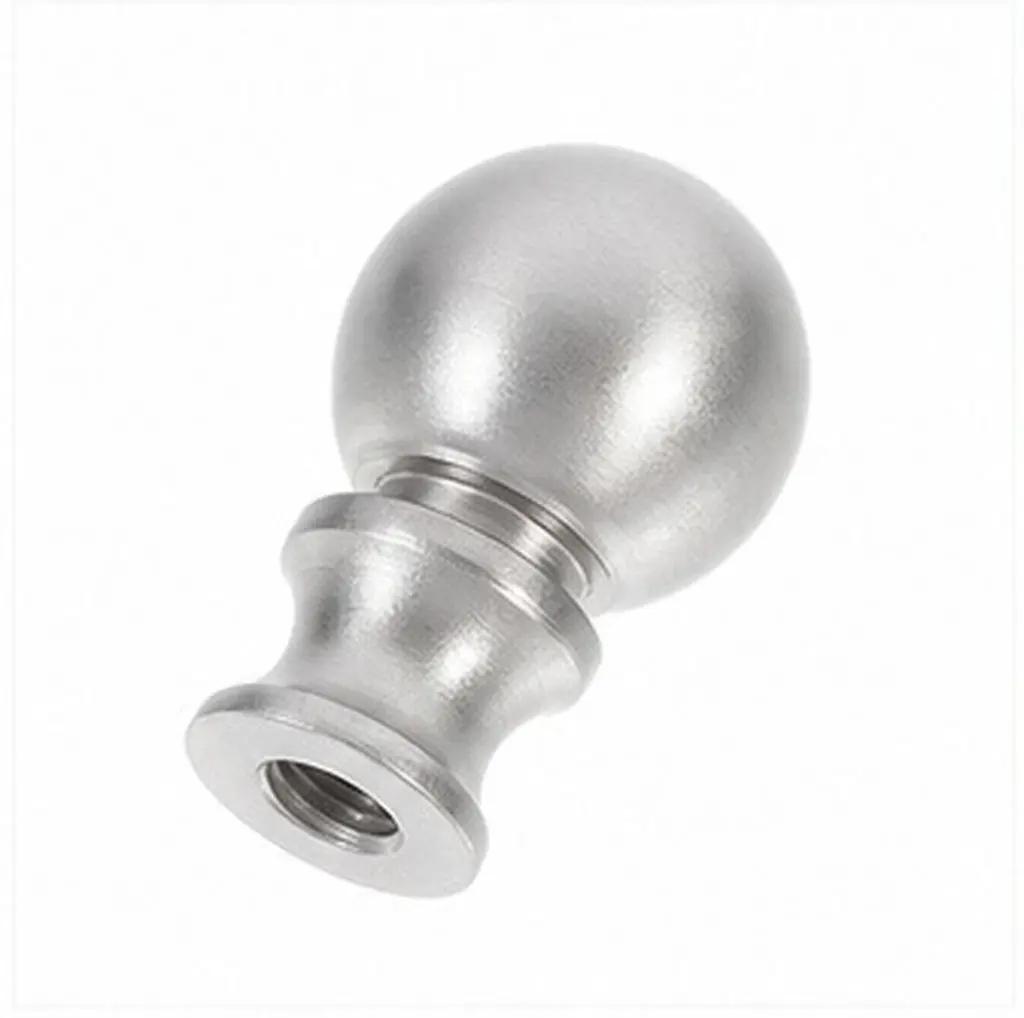 2Pcs Silver Lamp Shade Knob Metal Lamp Finial Decorative Lampshade Accessory for Table Floor Light Light Caps Knob