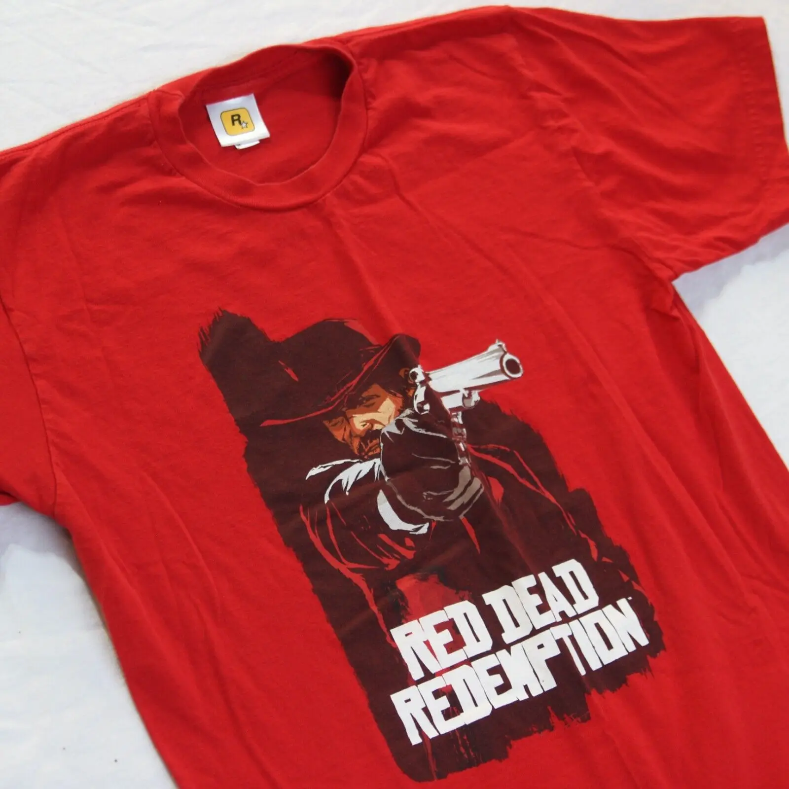 Rockstar Games Red Dead Redemption T Shirt 2010 Video Game Promo Tee Merch M