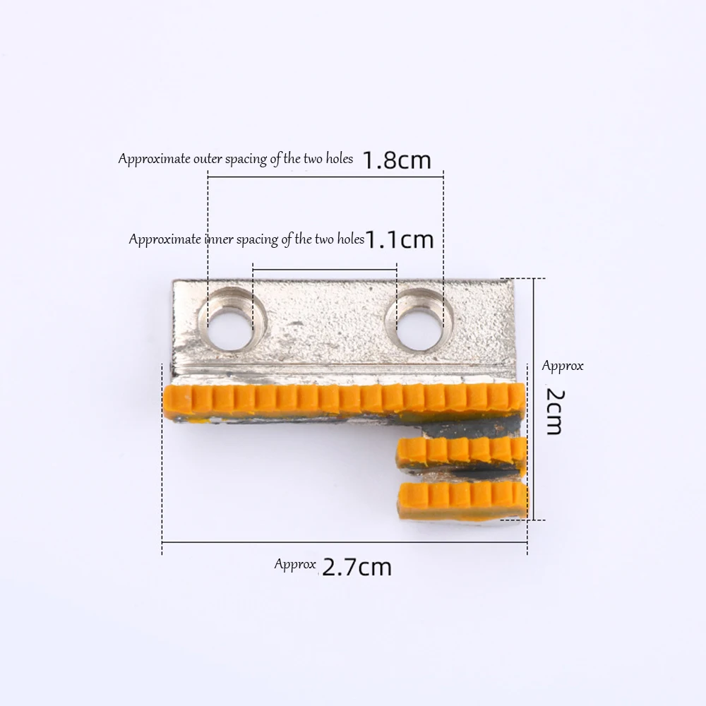 1/5Pcs Rubber Teeth for Flat Sewing Machine A10 Hemming Puller Binding Attachment for Flat Sewing Machine Plastic Toothed Teeth