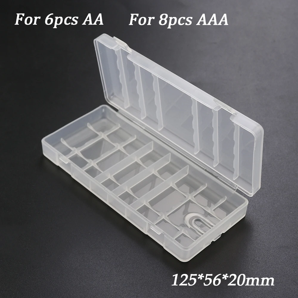 4/6/8/10 Gitter aa aaa Kunststoff Batterie halter Fall Organizer Container Batterien Aufbewahrung sbox Halter Hardcase Abdeckung Batterie halter – Detail 4