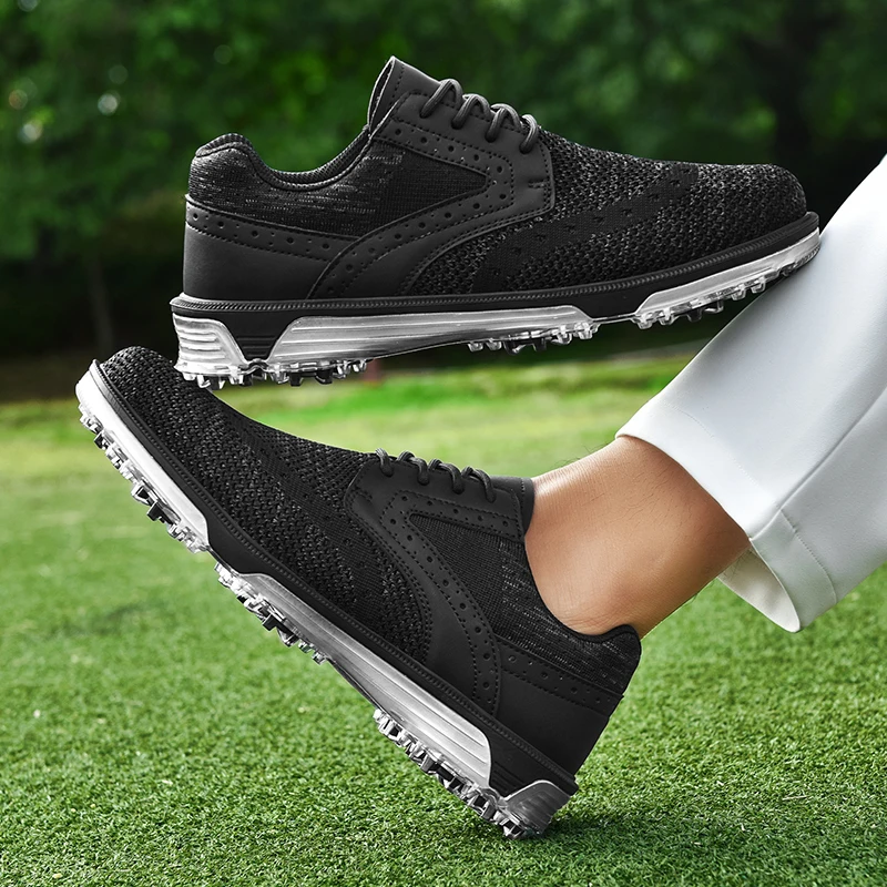 Professional Golf Shoes Men Sport Lightweight Golfer Footwear Outdoor Golfing Trainers Athletic Walking Golfing Sneaker