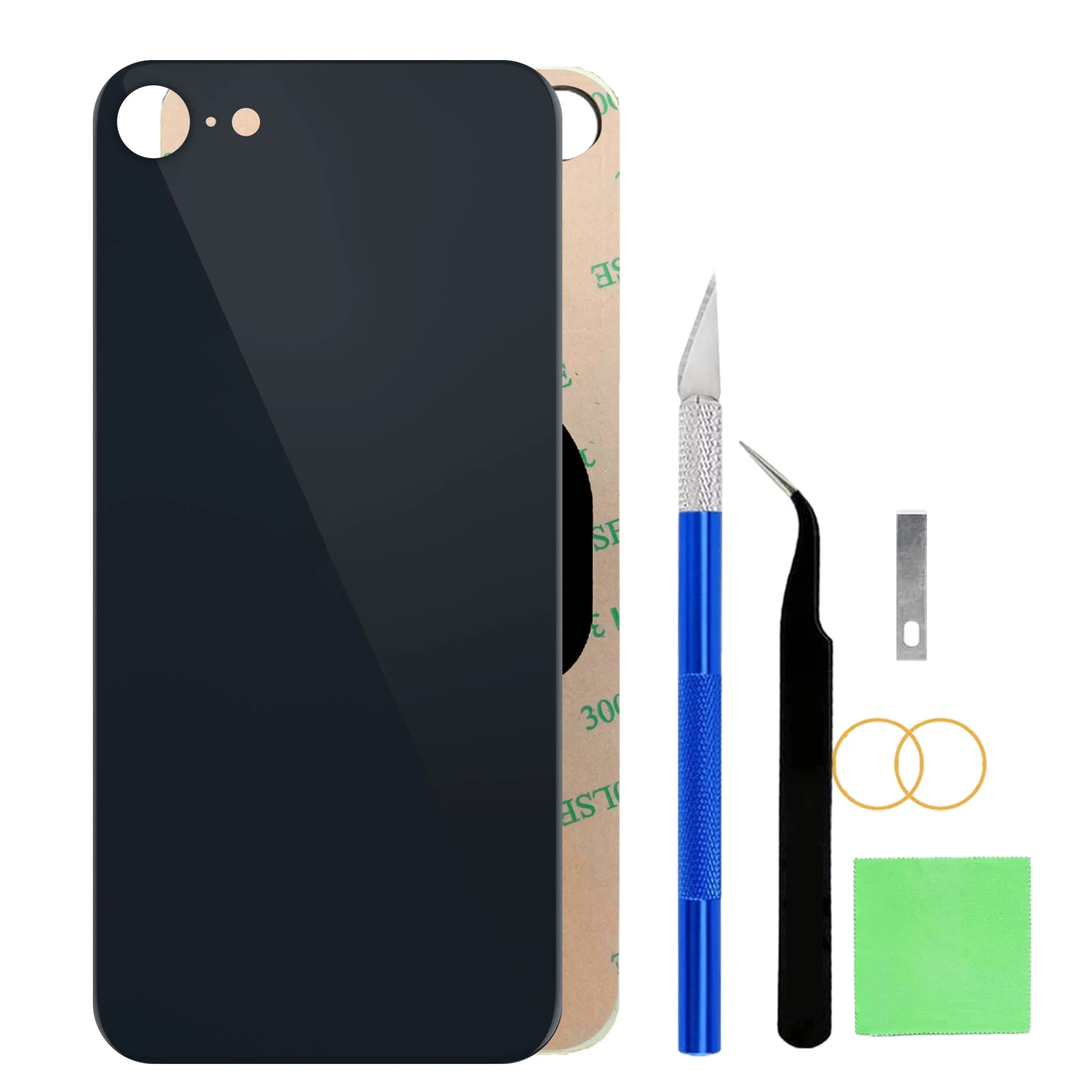 استبدال الزجاج الخلفي OEM لهاتف IPhone 8 / SE 2020 (4.7") - يتضمن مجموعة أدوات لاصقة وإصلاح على الوجهين المثبتة مسبقًا #1
