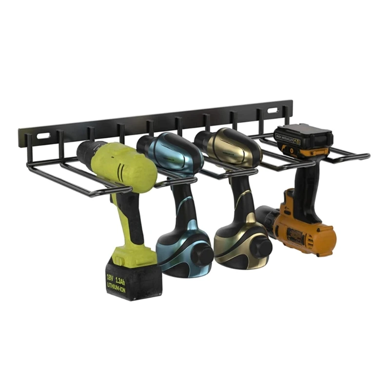 Hand Power Tool Rack Wall Mounted Floating Tool Shelf Electric Drill Holders Heavy Duty for Workshop Garage