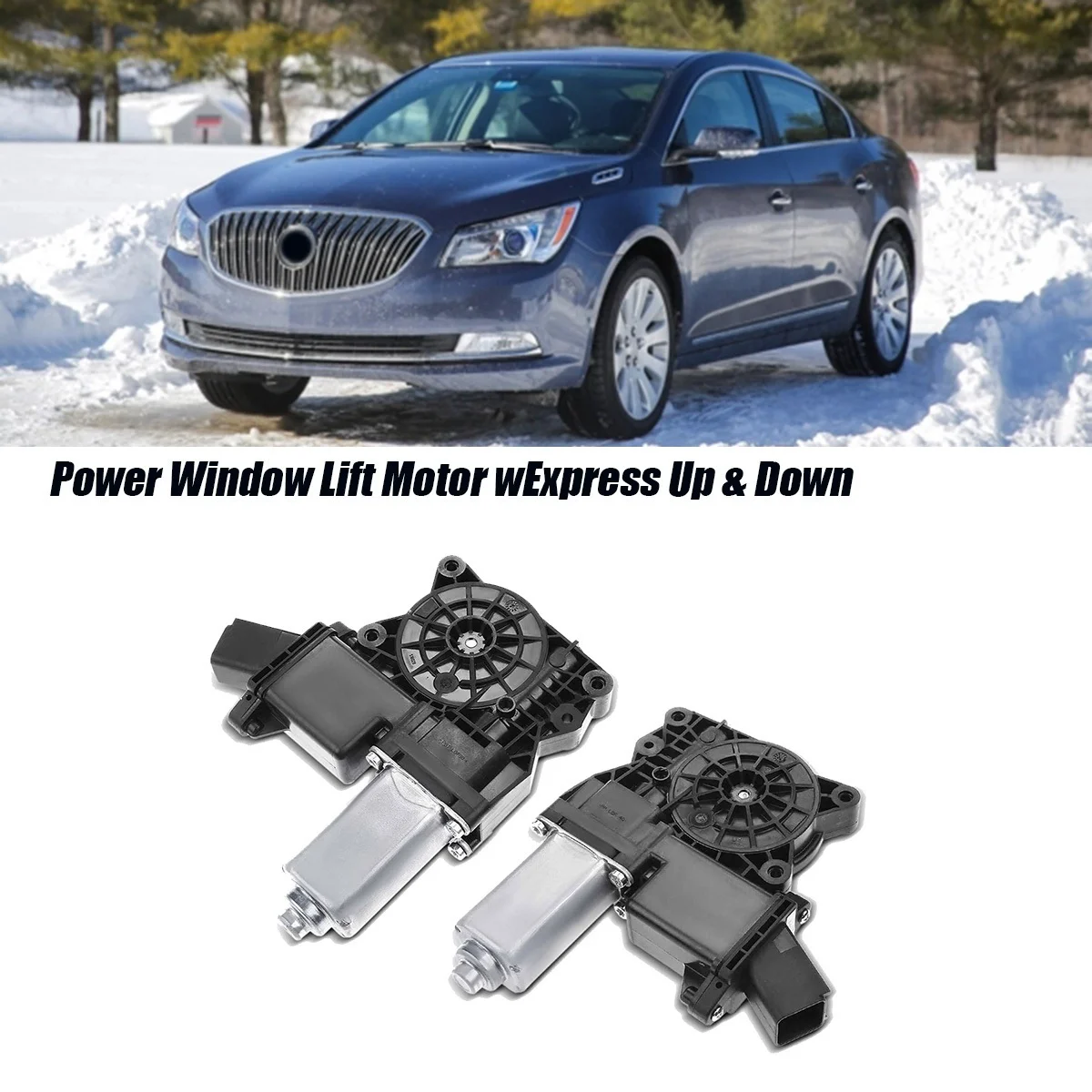 1Pair Car Power Window Lift Motor with Express Up & Down 20951579 20951580 for Buick LaCrosse 2010-2016