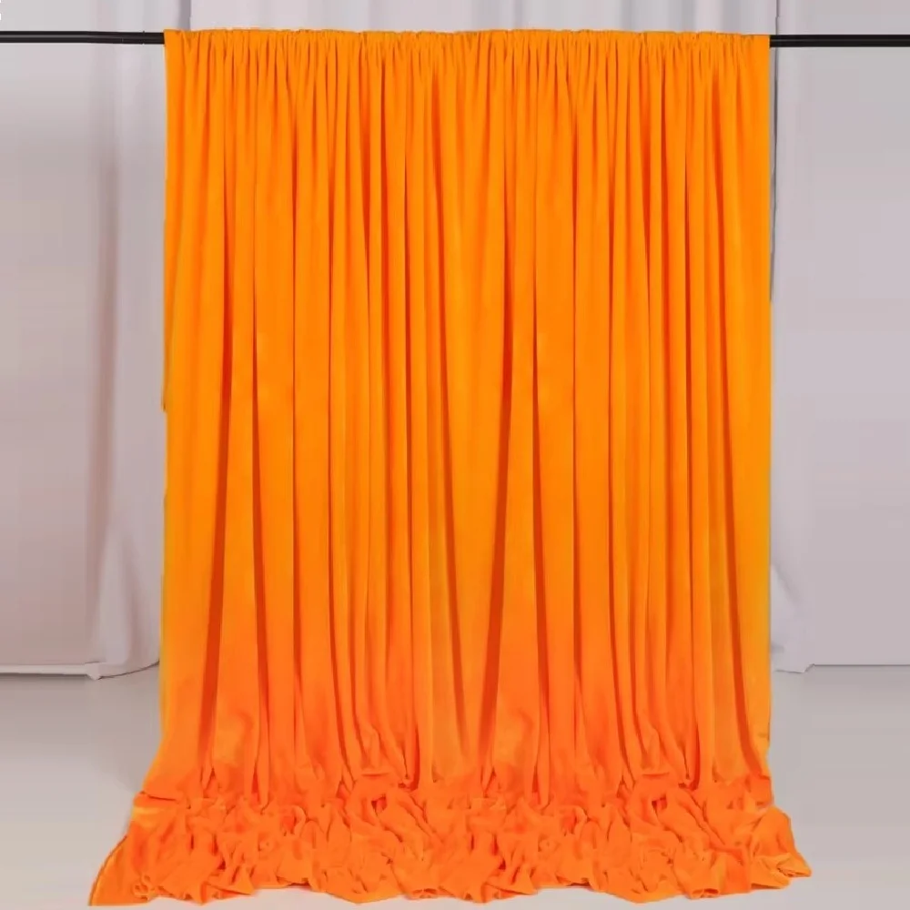 

Orangeyellow Ancestral Hall Decoration Cushion Velvet Cloth