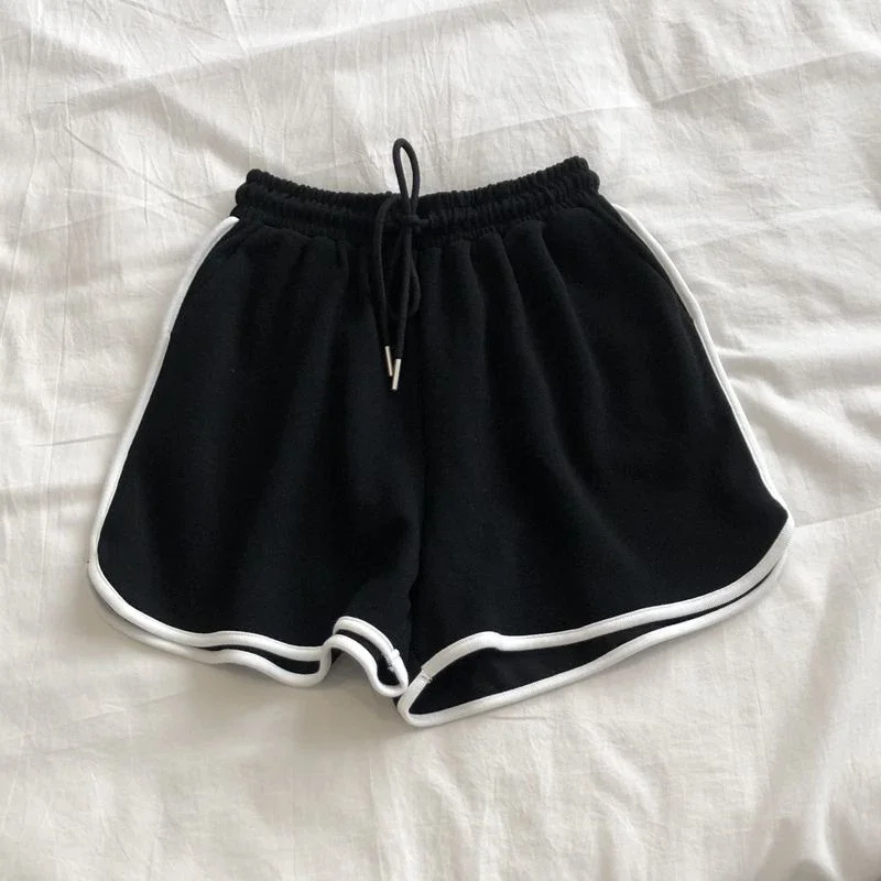 Summer Thin Korean Version Sports Shorts Women's Three Part Running Pants Loose Casual Super Shorts Hot Pants Beach Pants