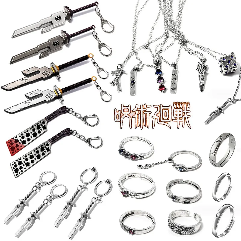 Anime Jujutsu Kaimmense Fushigflats Toji Cosplay Collier Unisexe, Épée Lance De Couteau Tianri Pendentif Tour De Cou Bijoux Accessoires Cadeaux