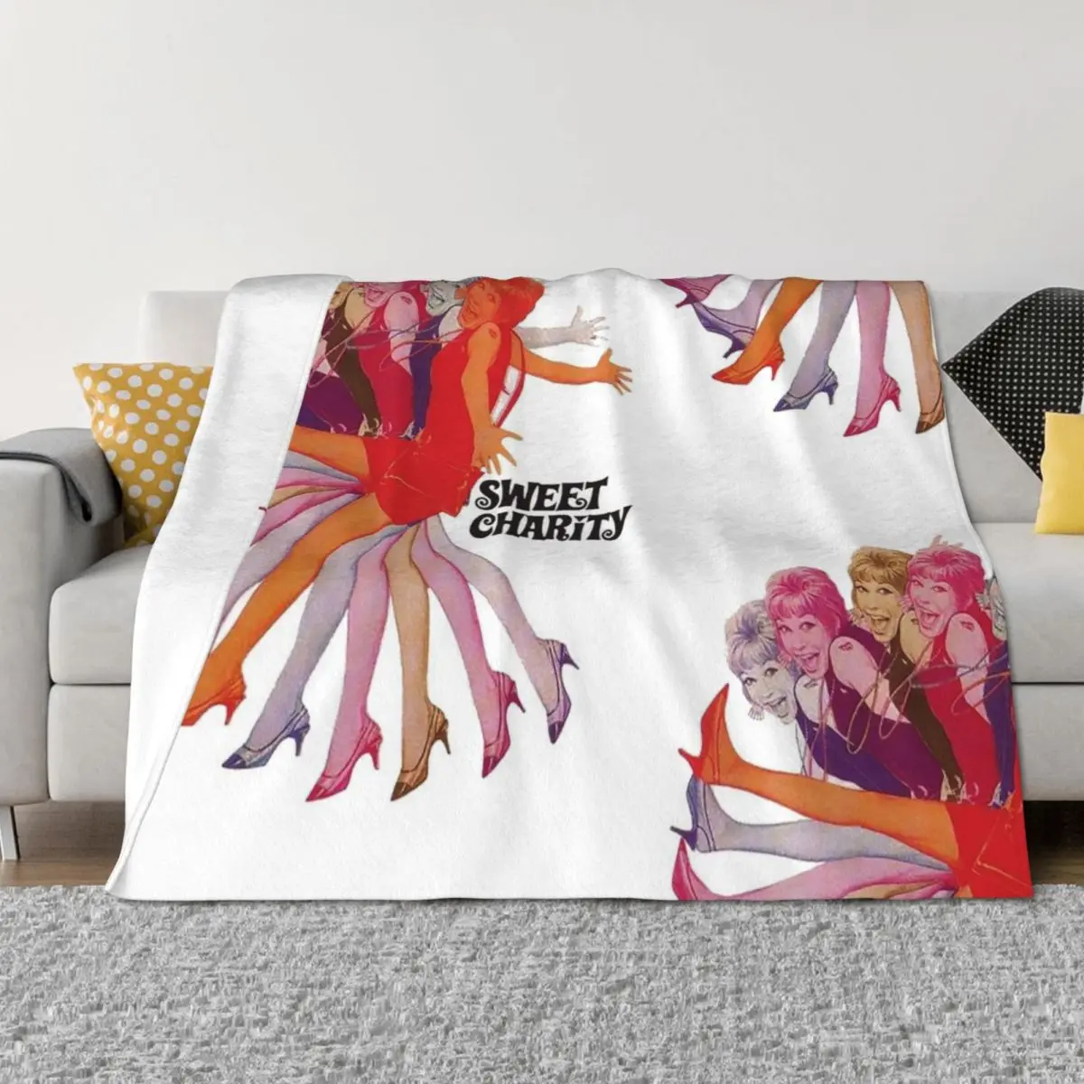 

Sweet Charity Throw Blanket valentine gift ideas Loose Travel Beach Blankets