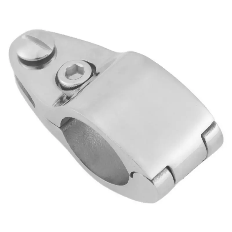 

Прочный 25-мм фитинг для лодочного тента (бимини), шарнирный зажимной механизм, морская фурнитура из нержавеющей стали 316 с 2 винтами, простая установка