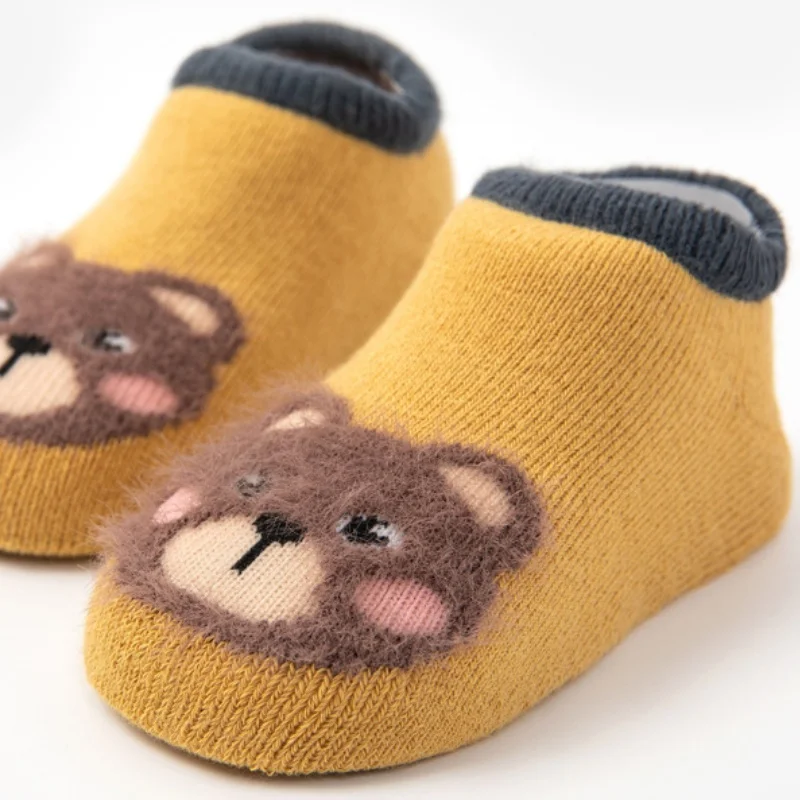 2023 Baby Socks Warm Colorful Short Socks Cute Animal Spring  Soft Socks Anti-Slip Socks Home