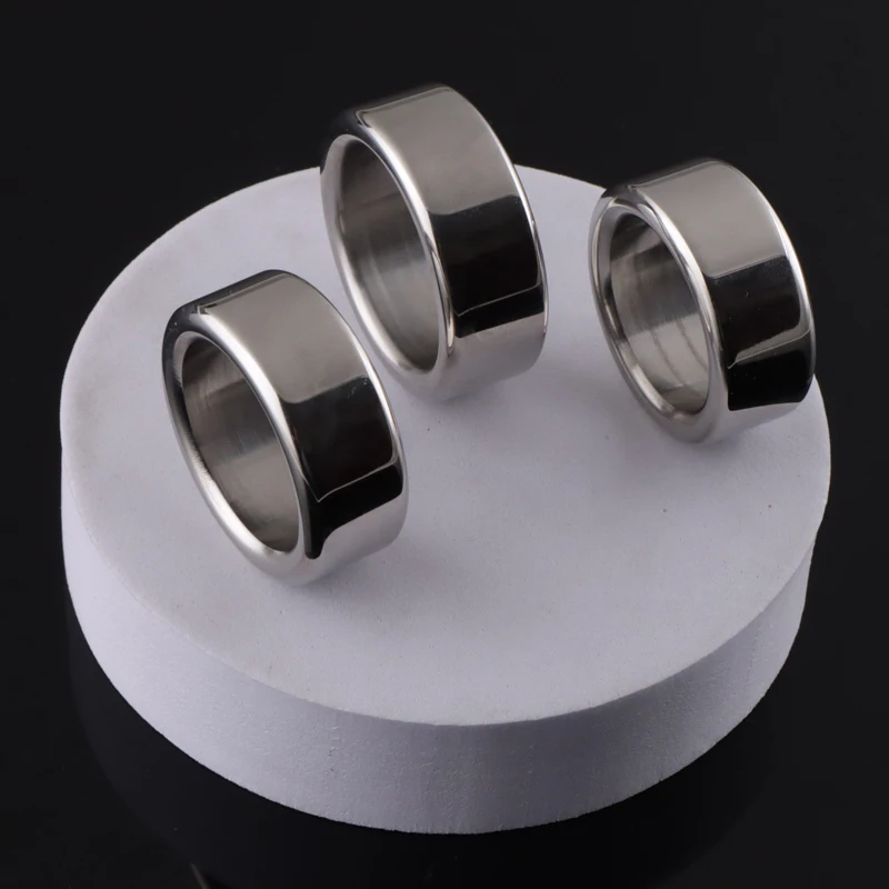 Stainless Steel Penis Glans Ring Metal Cock Head Ring Male Erection Ring Sex Toys for Man Delay Ejaculation Foreskin Separate 18