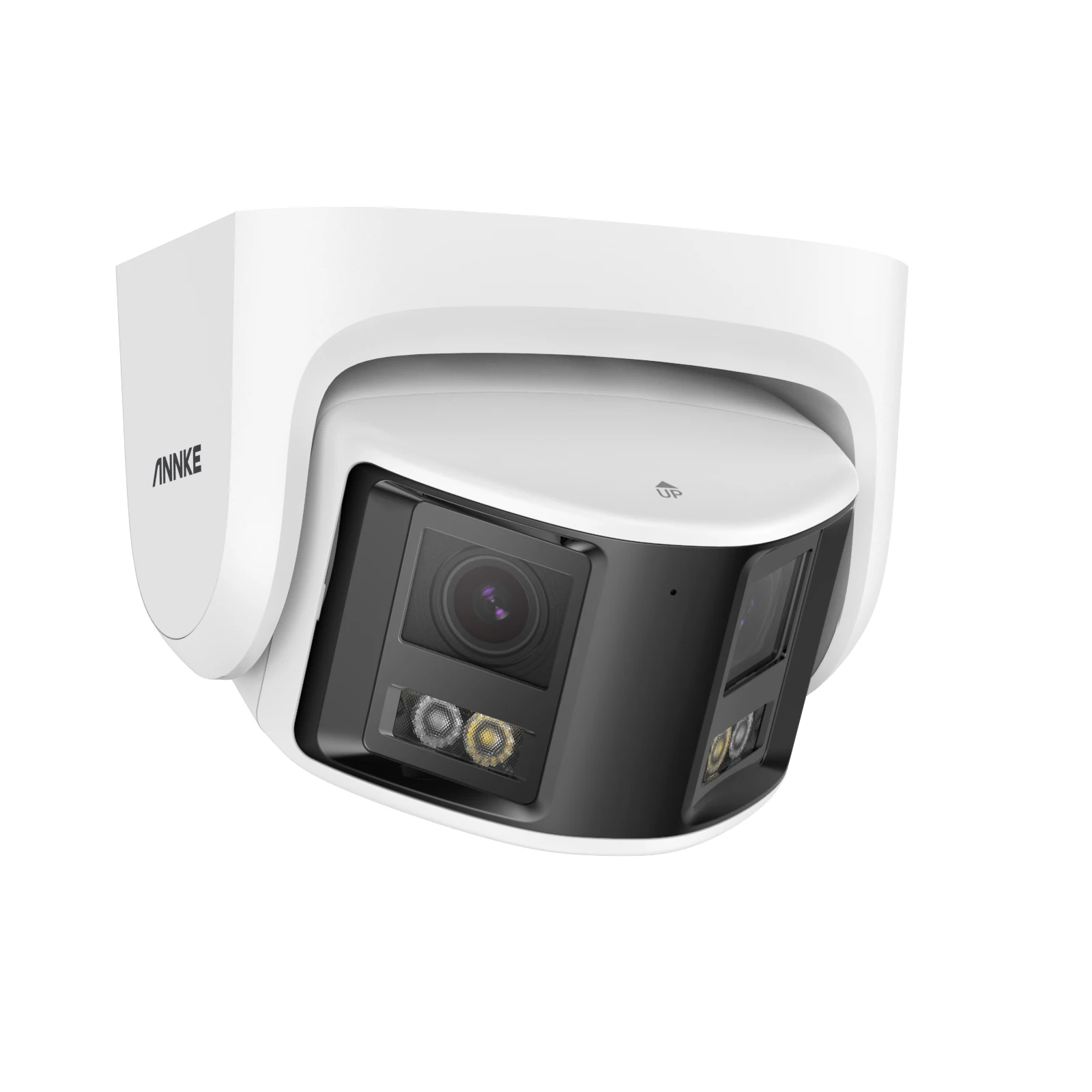 4K(8MP) AI Dual Lens Panoramic FOV 180 with Two Way Audio, Color Night IP POE CCTV Turret ANNKE Camera