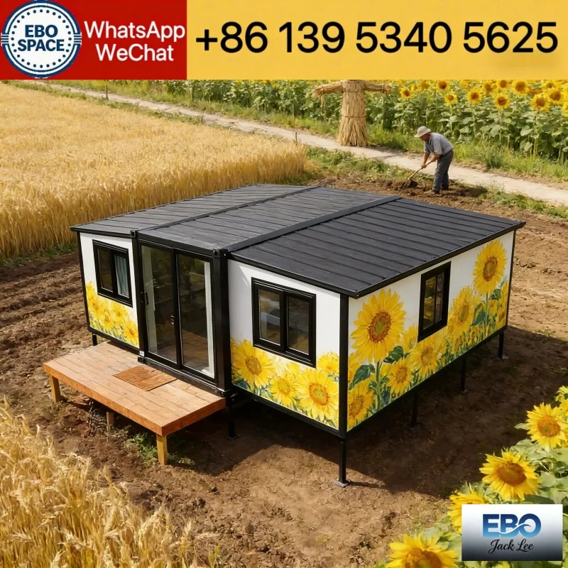 Factory Direct Expandable Cabin 20ft 30ft 40ft Container House Tiny Home Outdoor Garden Studio CE