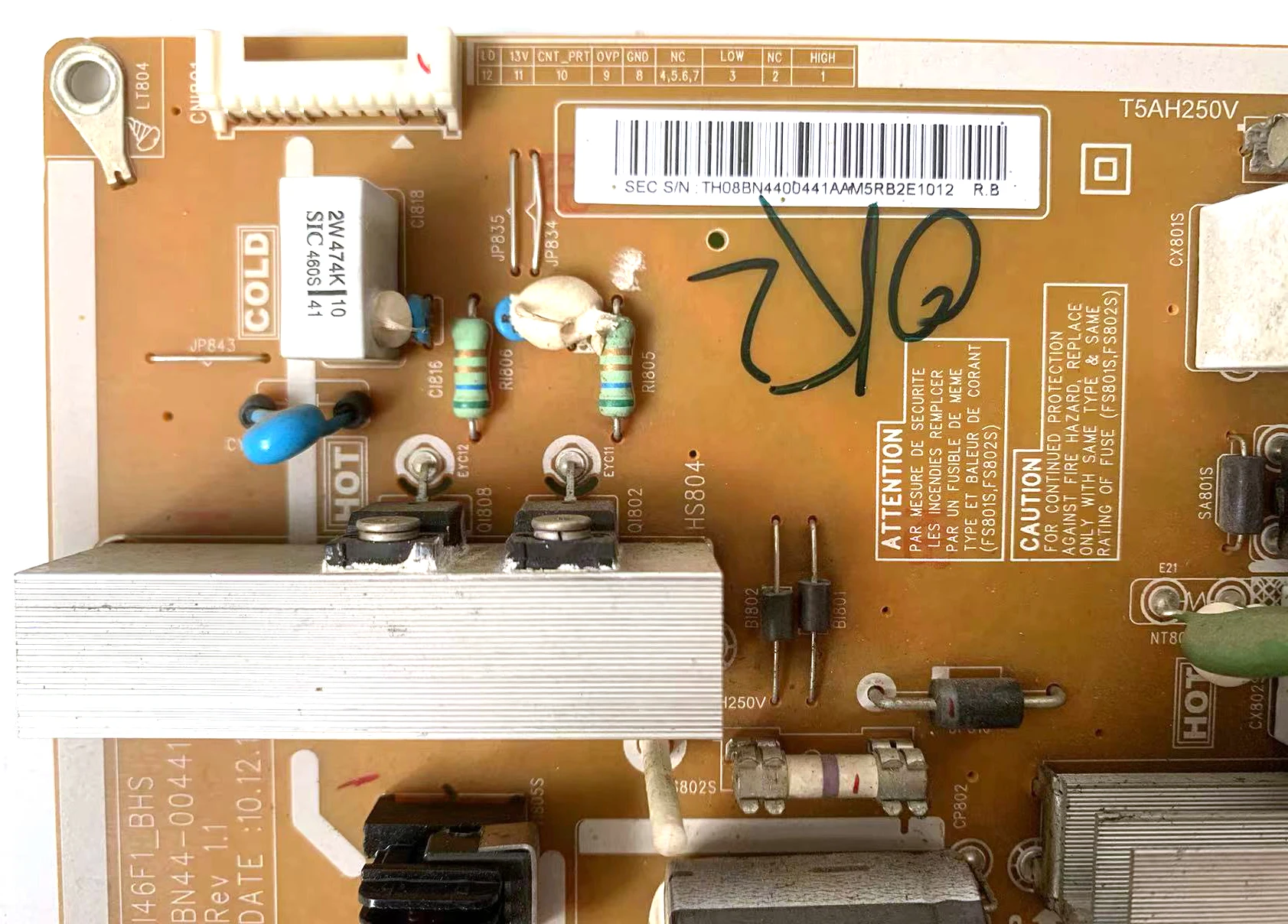 BN44-00441A i46f1 _ bhs Power Board ist für la46d550k1j la46d550k1r la46d550k7m la46d550k7r la46d560f9t le46d550k1w le46d580k2k tv