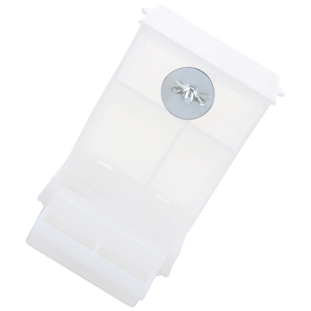 

Automatic Bird Feeder Large Capacity Splash Proof Cage Feeder for Parrots Easy Use Indoor Outdoor Hanging Acrylic Bowl Pet Bird